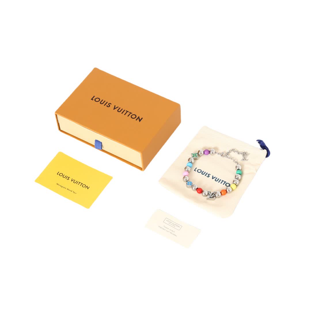 Louis Vuitton Multicolored Beaded Bracelet-M02573